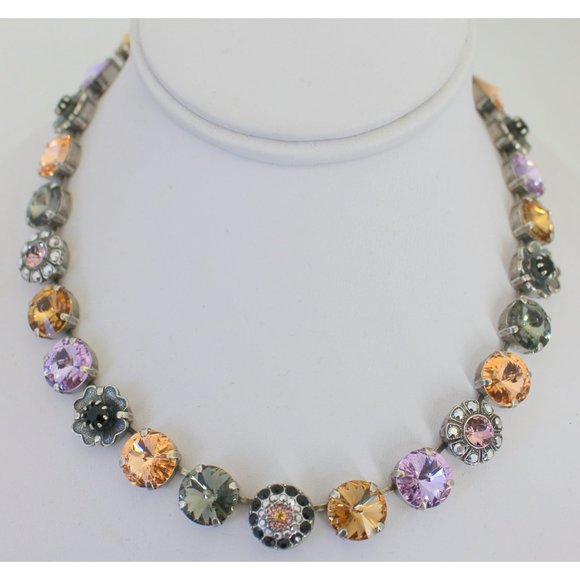 Mariana Discover Large Floral Crystal Necklace - Picture 3 of 6